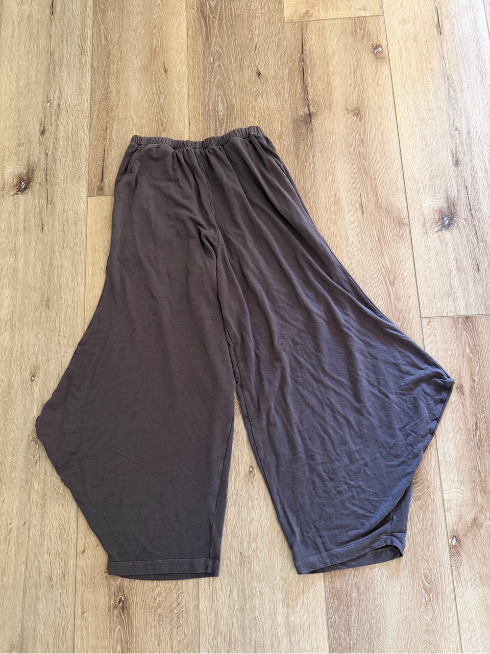 Bryn Walker | Wide Leg Palazzo Pants in Dark Brown | Relaxed | size S